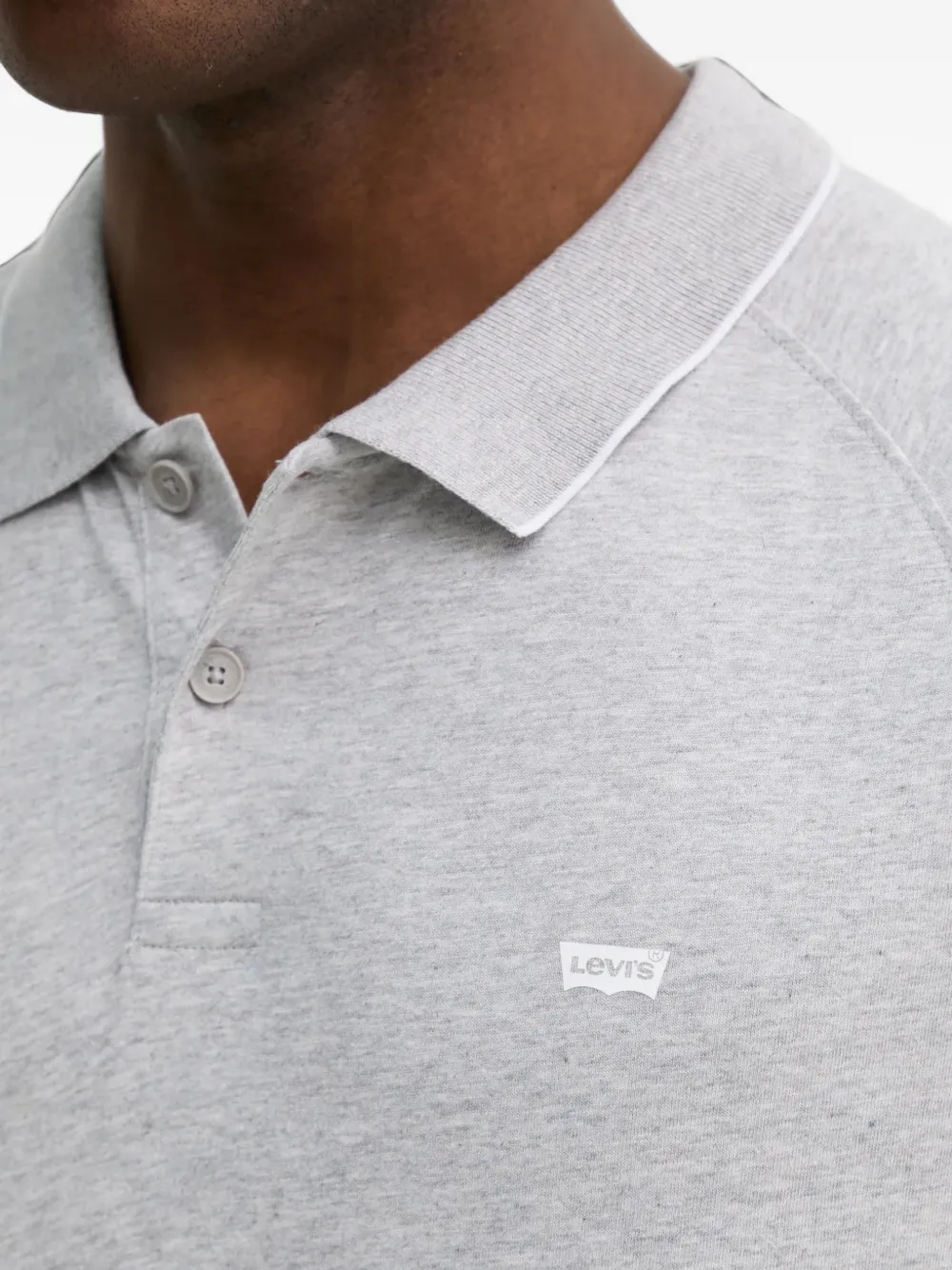Levi's Shoreline Tech poloshirt met raglan mouwen Grijs