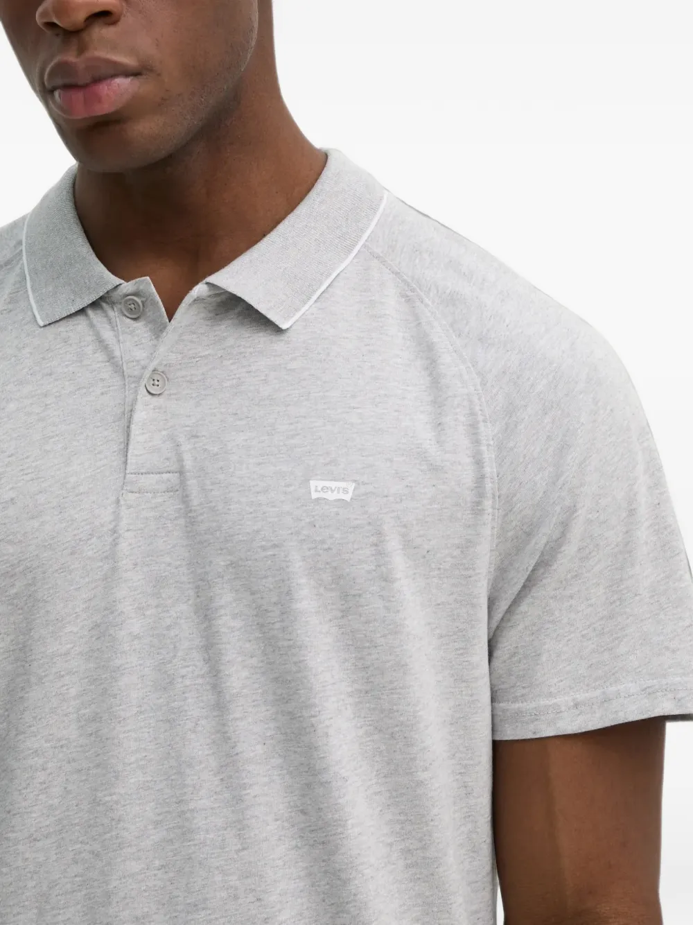 Levi's Shoreline Tech poloshirt met raglan mouwen Grijs