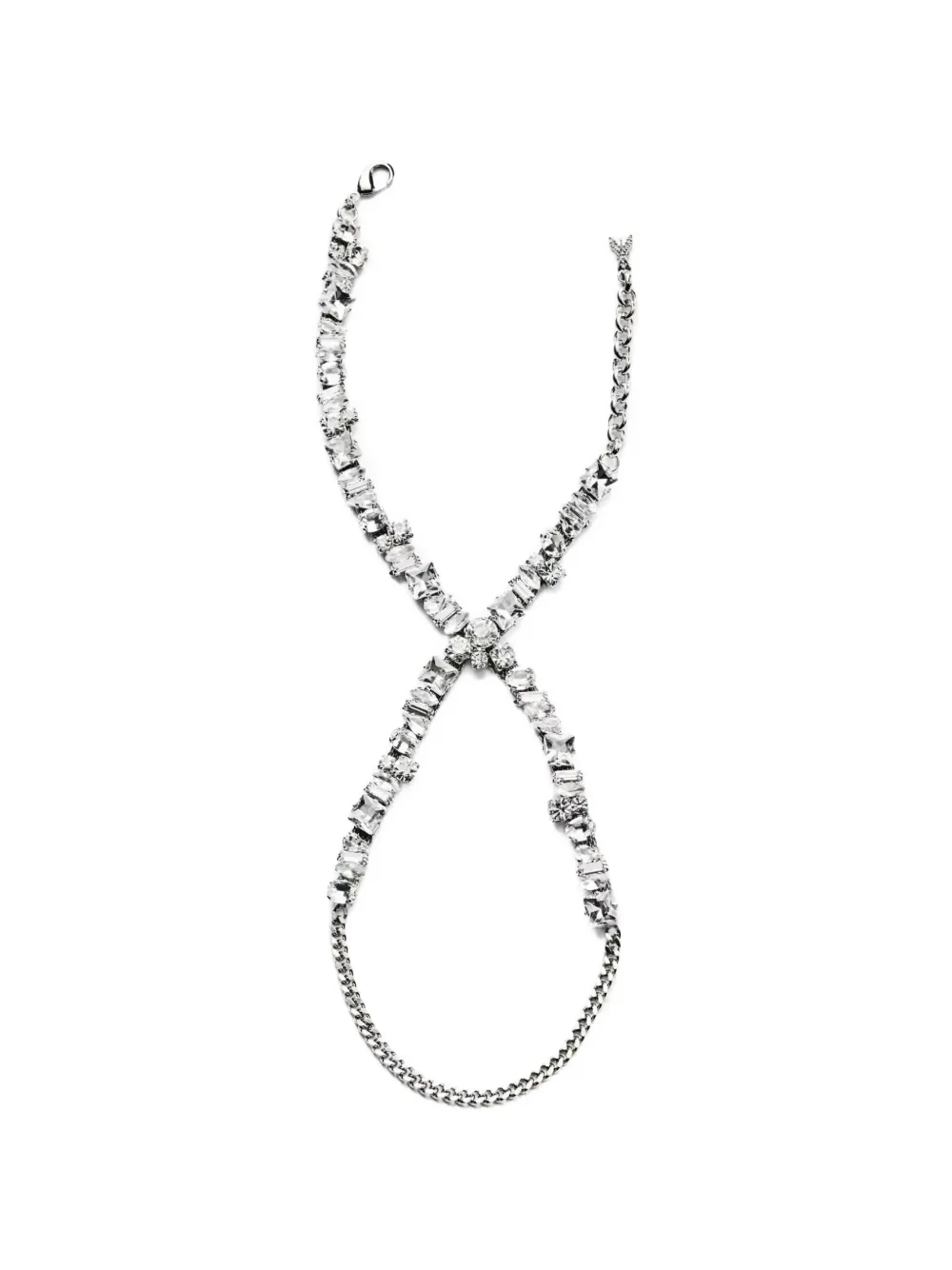 Patrizia Pepe Diamond Cut shoe anklet - Silber