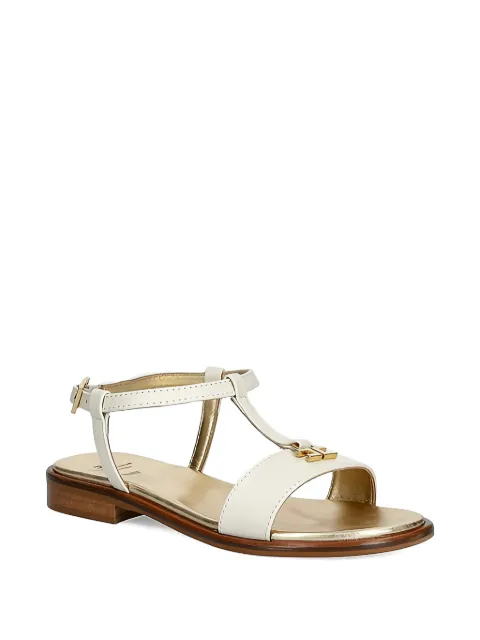 Elisabetta Franchi La Mia Bambina t-strap logo-plaque sandals