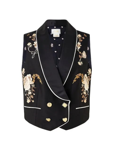 Camilla Flamenco Folklore floral-embroidered waistcoat