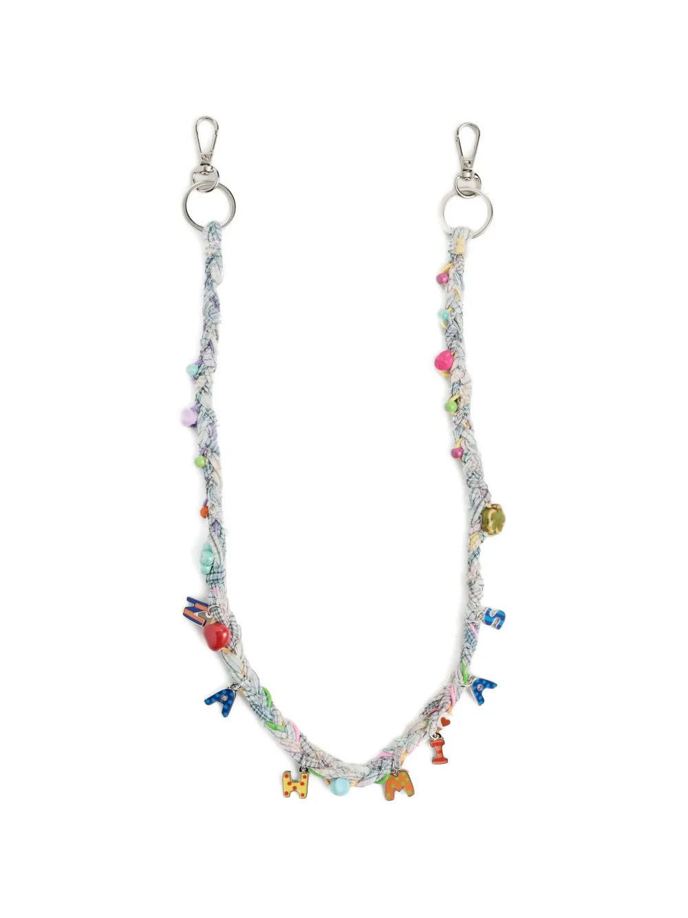 Nahmias braided beaded wallet chain - Blu