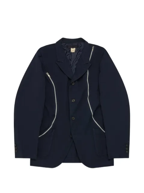 Comme des Garçons Homme single-breasted zip-detail blazer 