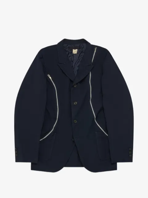 Comme des Garçons Homme single-breasted zip-detail blazer 