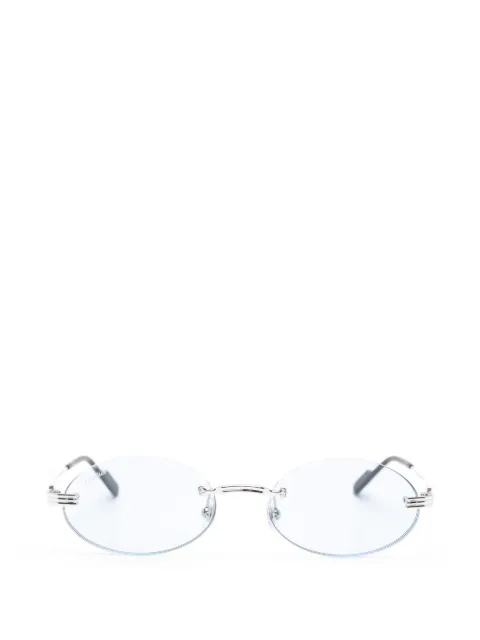 Cartier Eyewear rimless oval-frame sunglasses