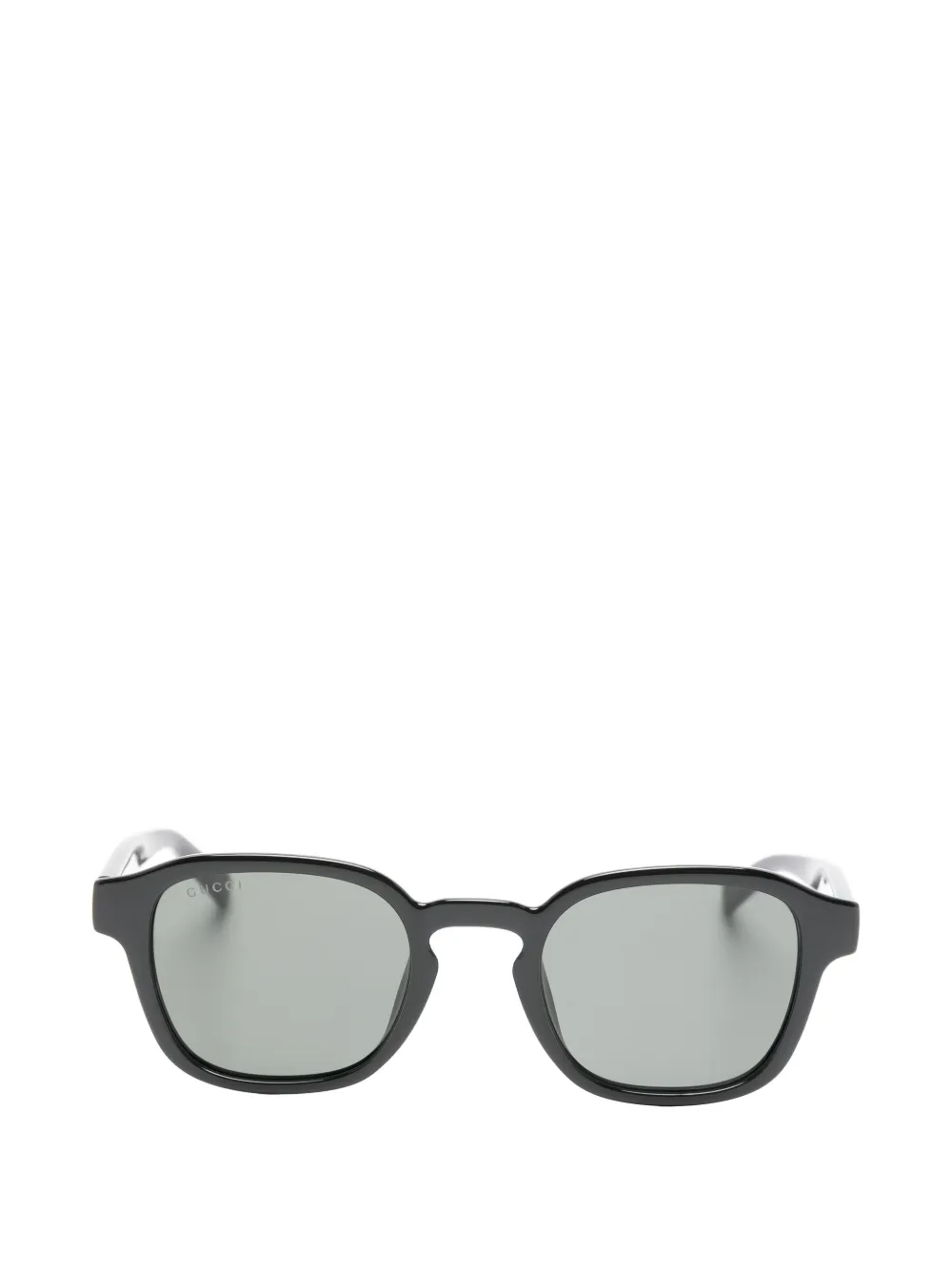 Gucci Eyewear Web-stripe geometric-frame sunglasses - Nero