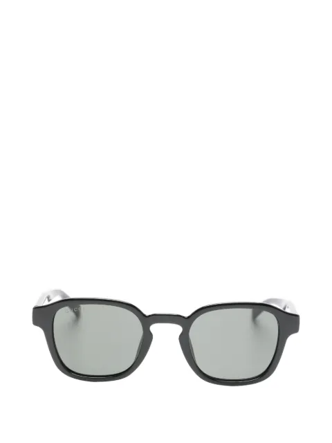 Gucci Eyewear Web-stripe geometric-frame sunglasses