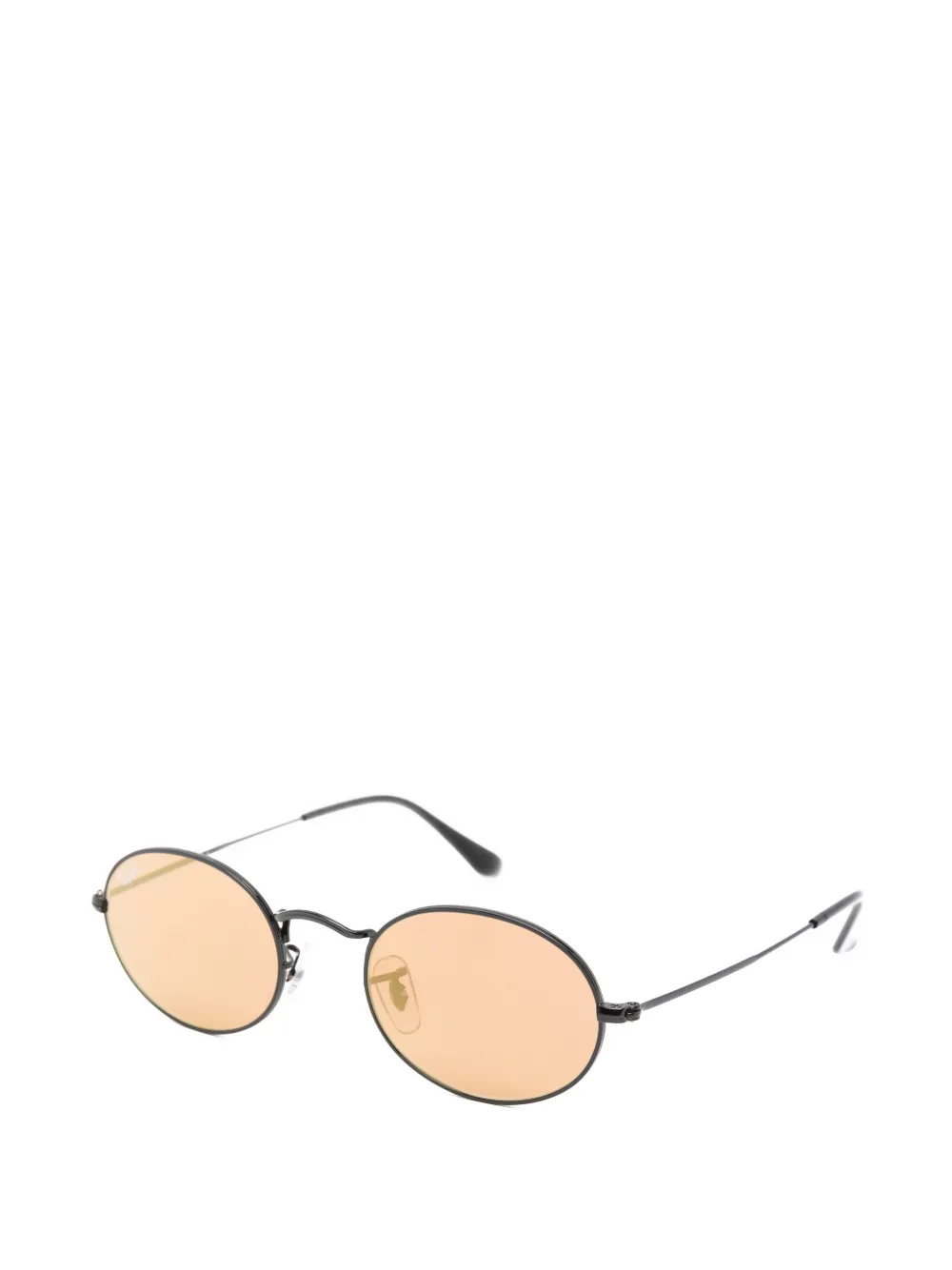Ray-Ban Zonnebril met ovalen montuur Zwart