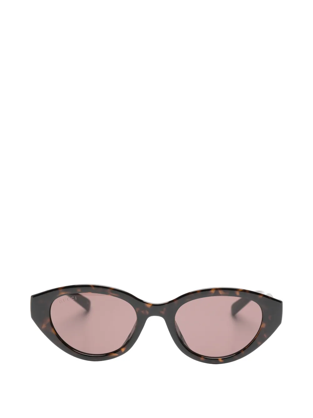 Gucci Eyewear tortoiseshell-effect Interlocking G sunglasses - Marrone