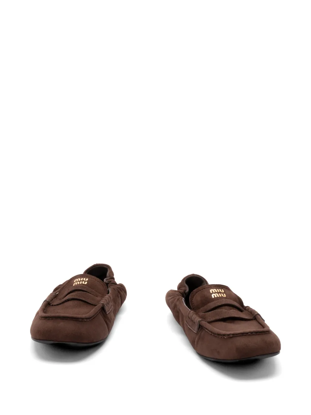 Miu logo-print loafers Bruin