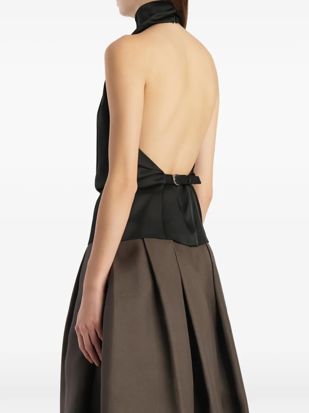 KHAITE Rone Top in Black, view 4