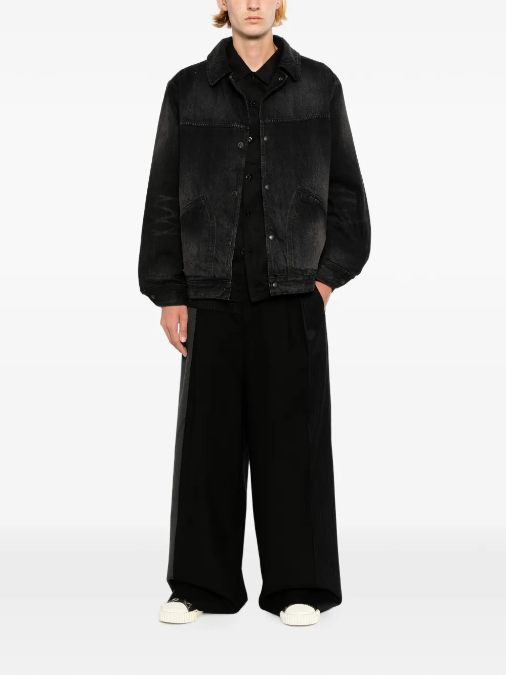 Yohji Yamamoto x MINEDENIM denim jack Zwart