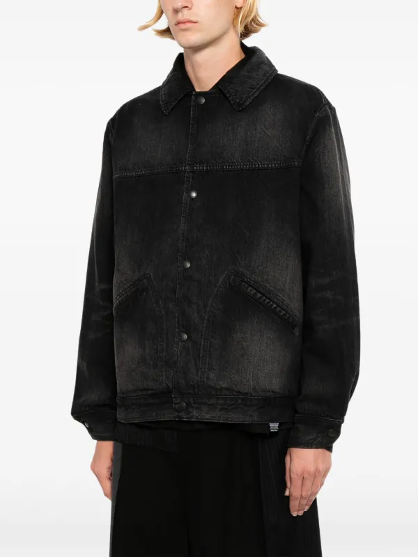 Yohji Yamamoto x MINEDENIM Denim Jacket | Black | FARFETCH TW