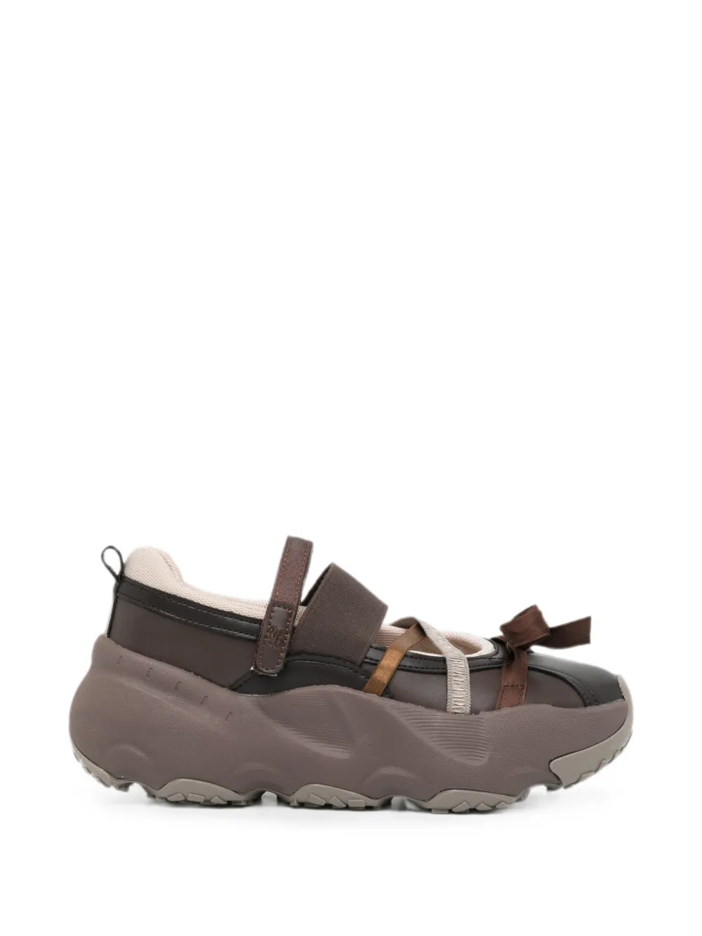 ROCKFISH bow-detail touch-strap sneakers - Braun