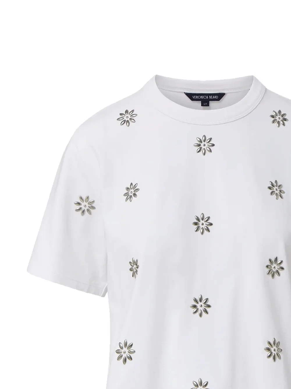 Veronica Beard Sebastian verfraaid T-shirt Wit