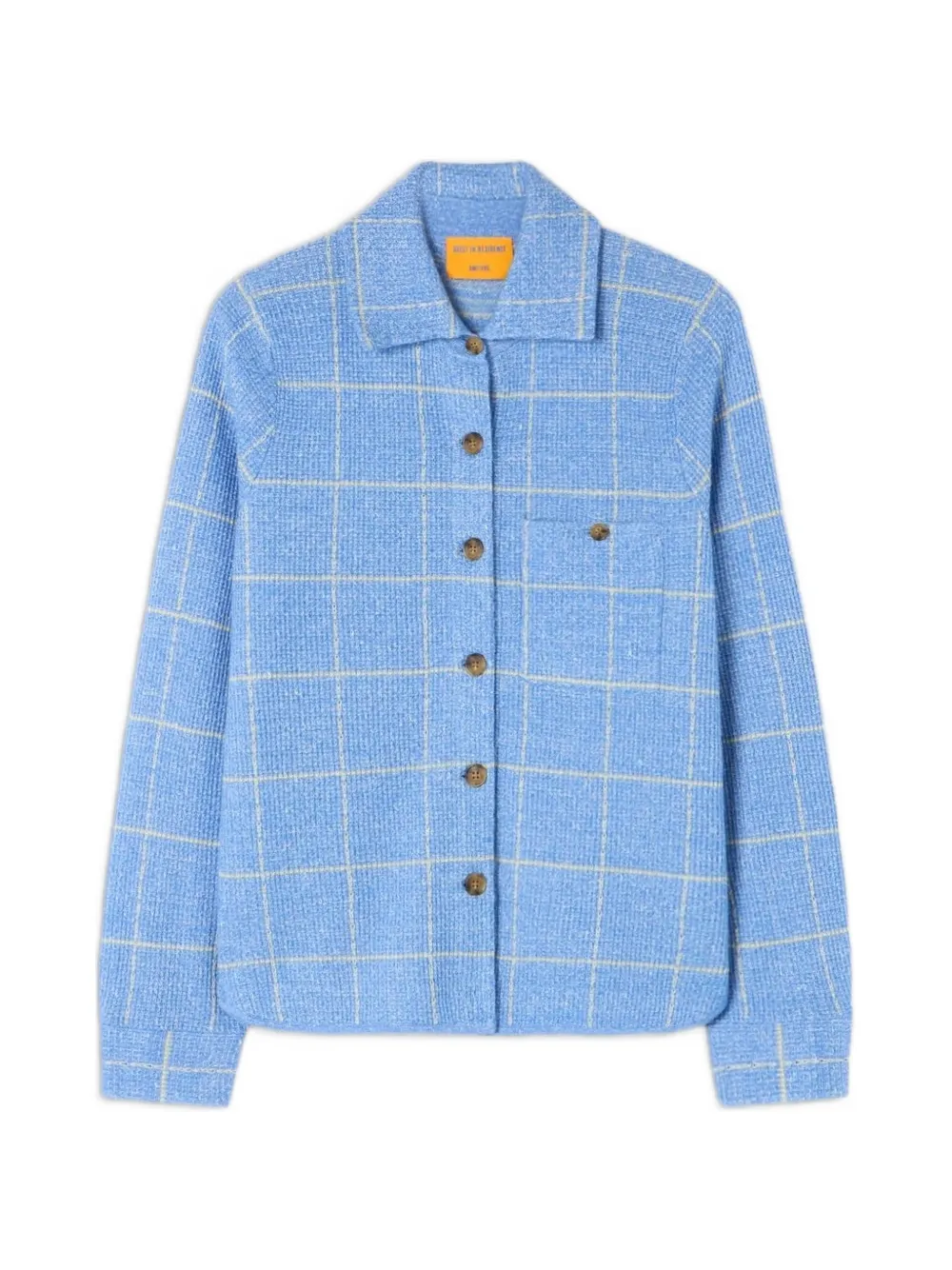 Guest In Residence Dylan plaid shirt - Blu
