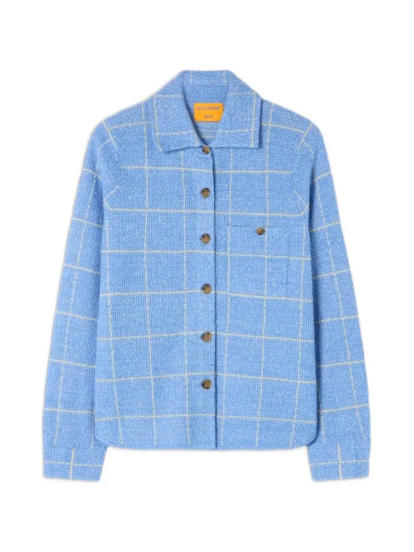 Guest In Residence Dylan Plaid Shirt in Blue