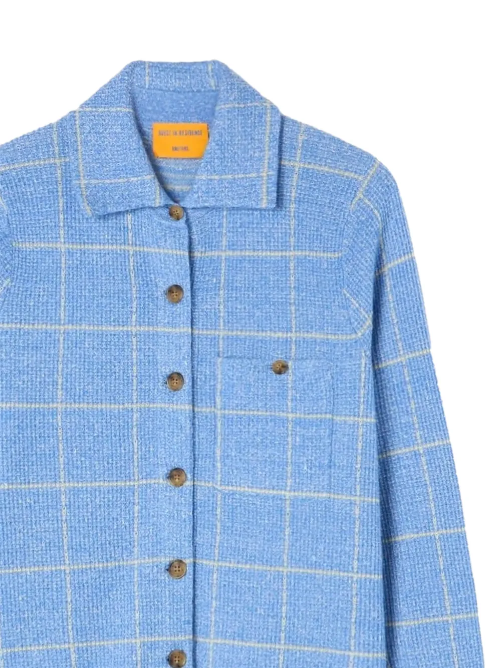 Guest In Residence Dylan Plaid Shirt in Blue, view 2