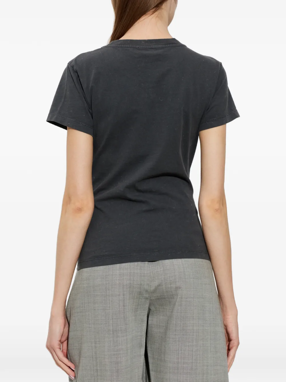GANNI T-shirt met tekst Zwart