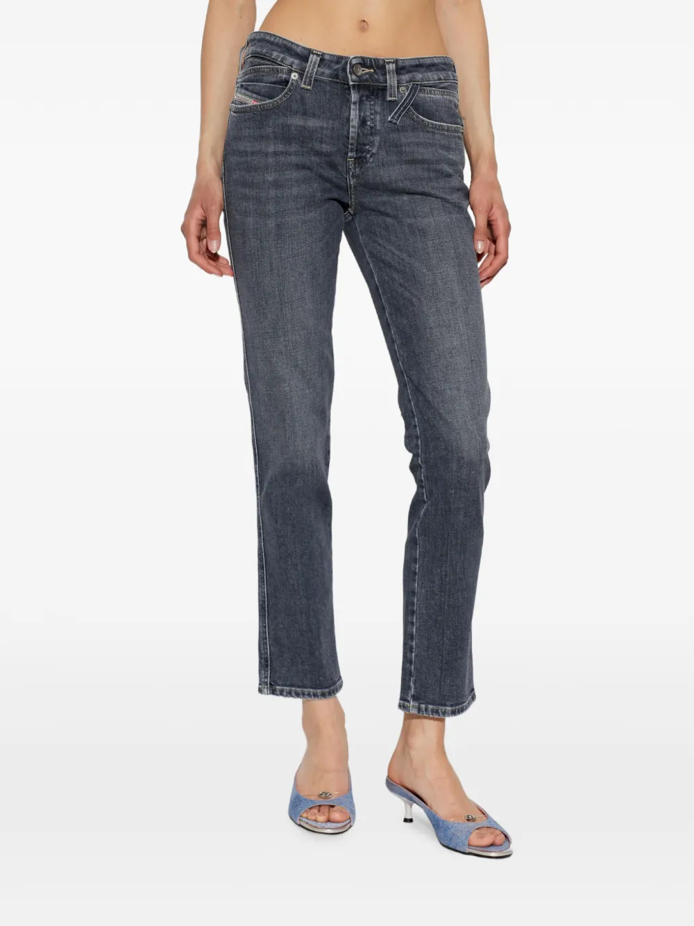 Diesel 1992 D-Jiann-RS denim jeans met vervaagd effect Blauw
