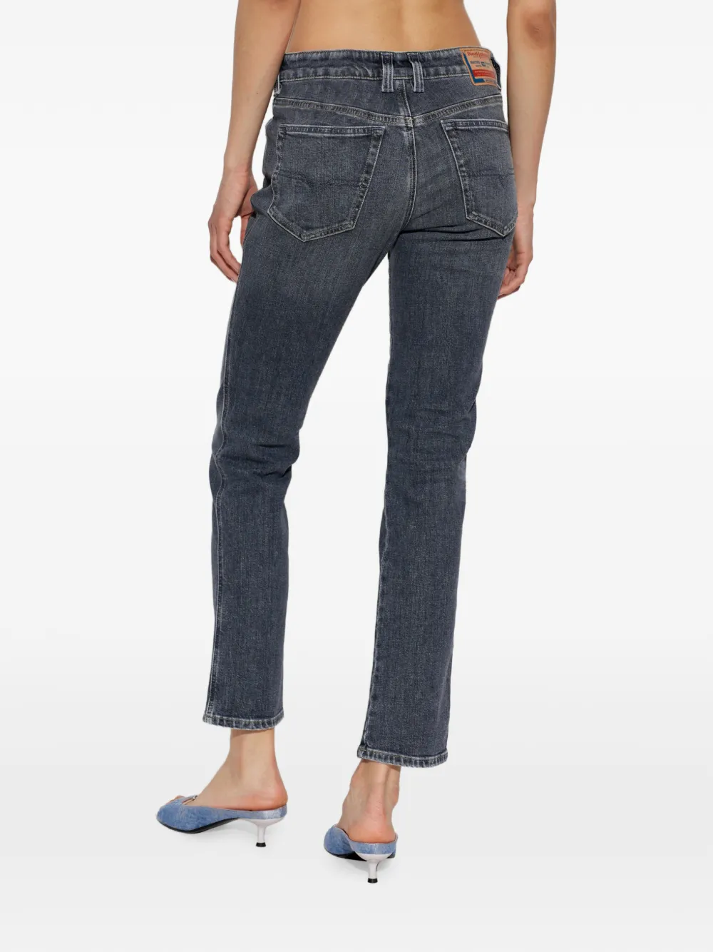 Diesel 1992 D-Jiann-RS denim jeans met vervaagd effect Blauw
