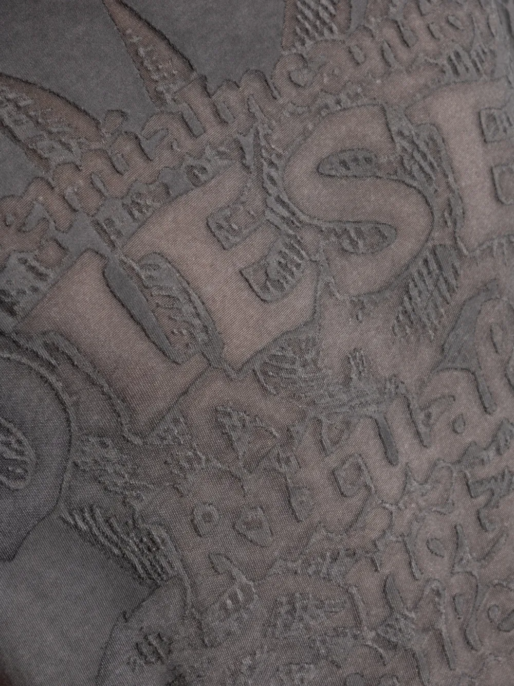 Diesel Jersey T-shirt met grafische print met reliëf Grijs