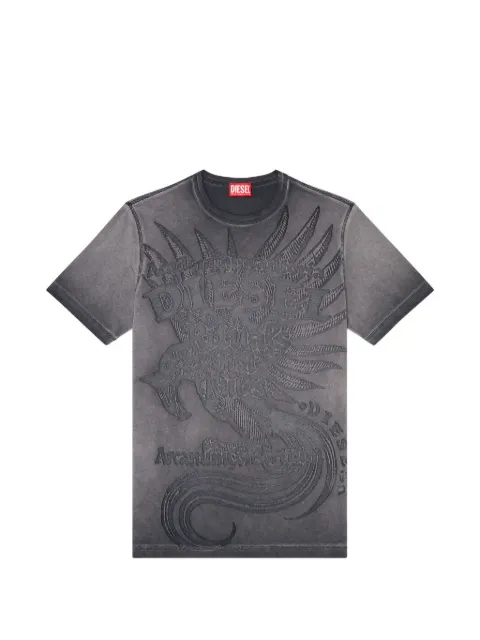 Diesel jersey T-shirt with embossed graphic