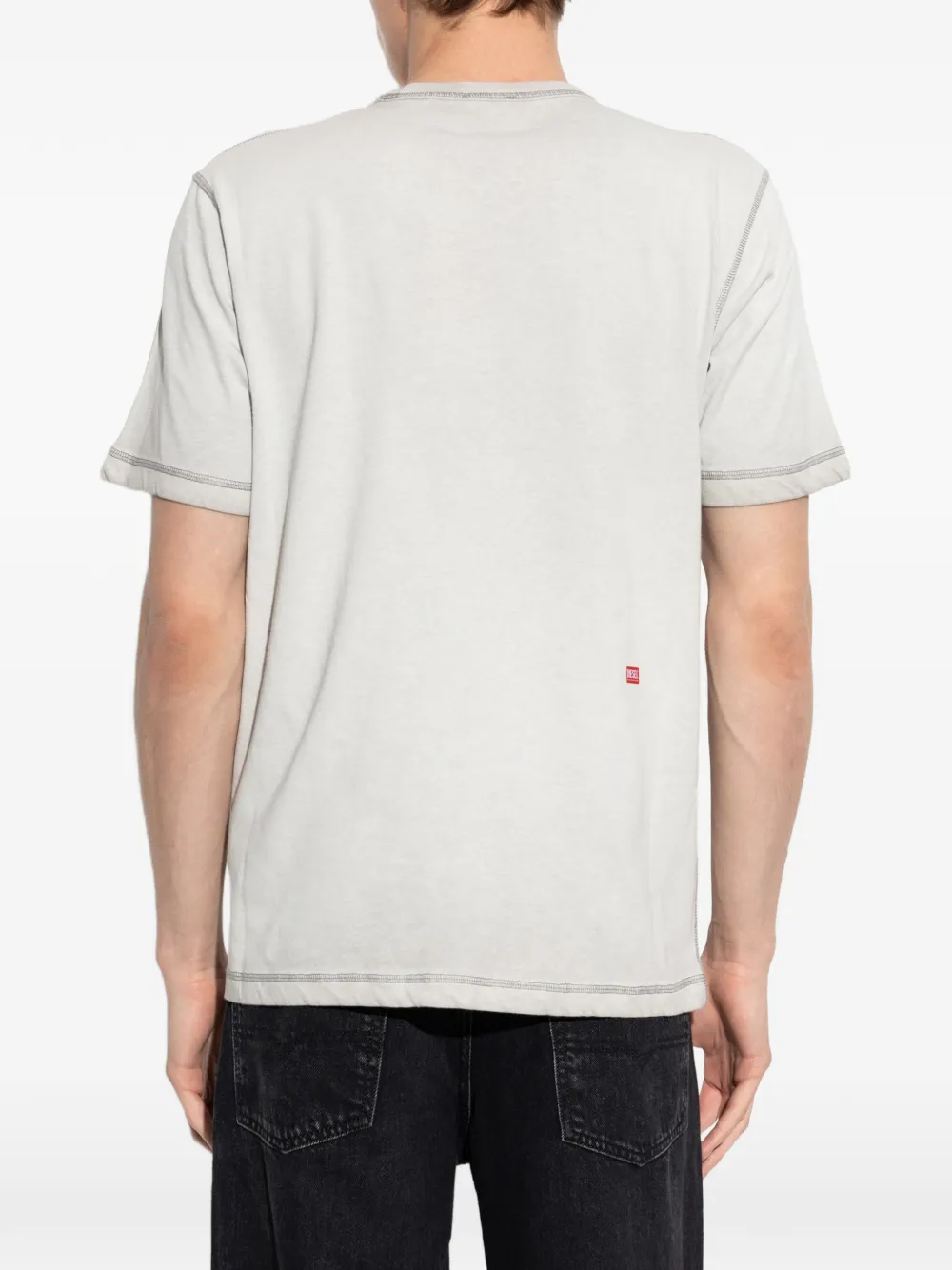 Diesel T-shirt met grafische print Grijs