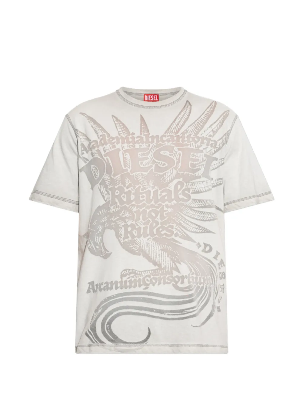 Diesel graphic-print T-shirt - Grau