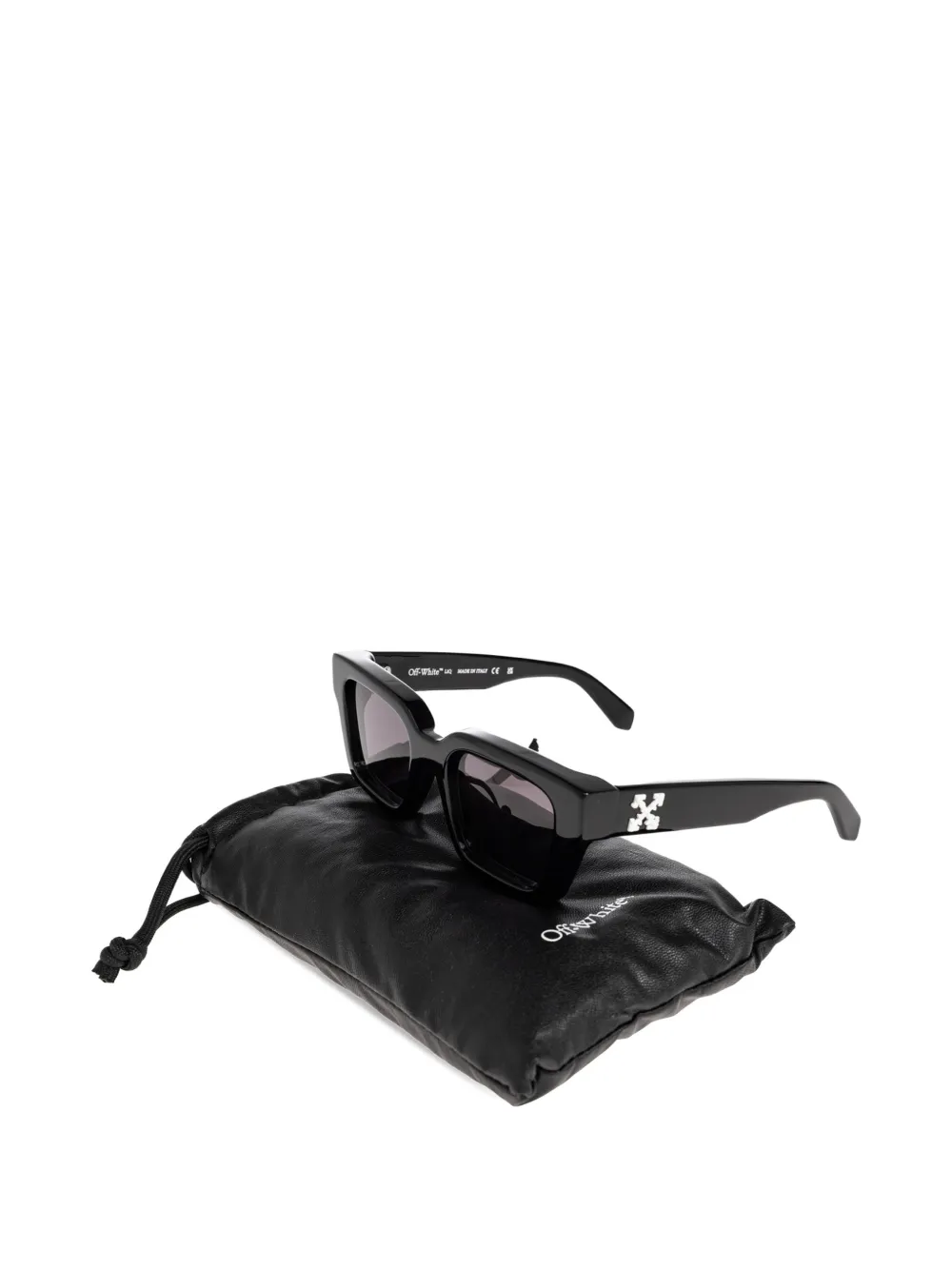 Off-White Eyewear スクエアフレーム サングラス | ブラック | FARFETCH JP