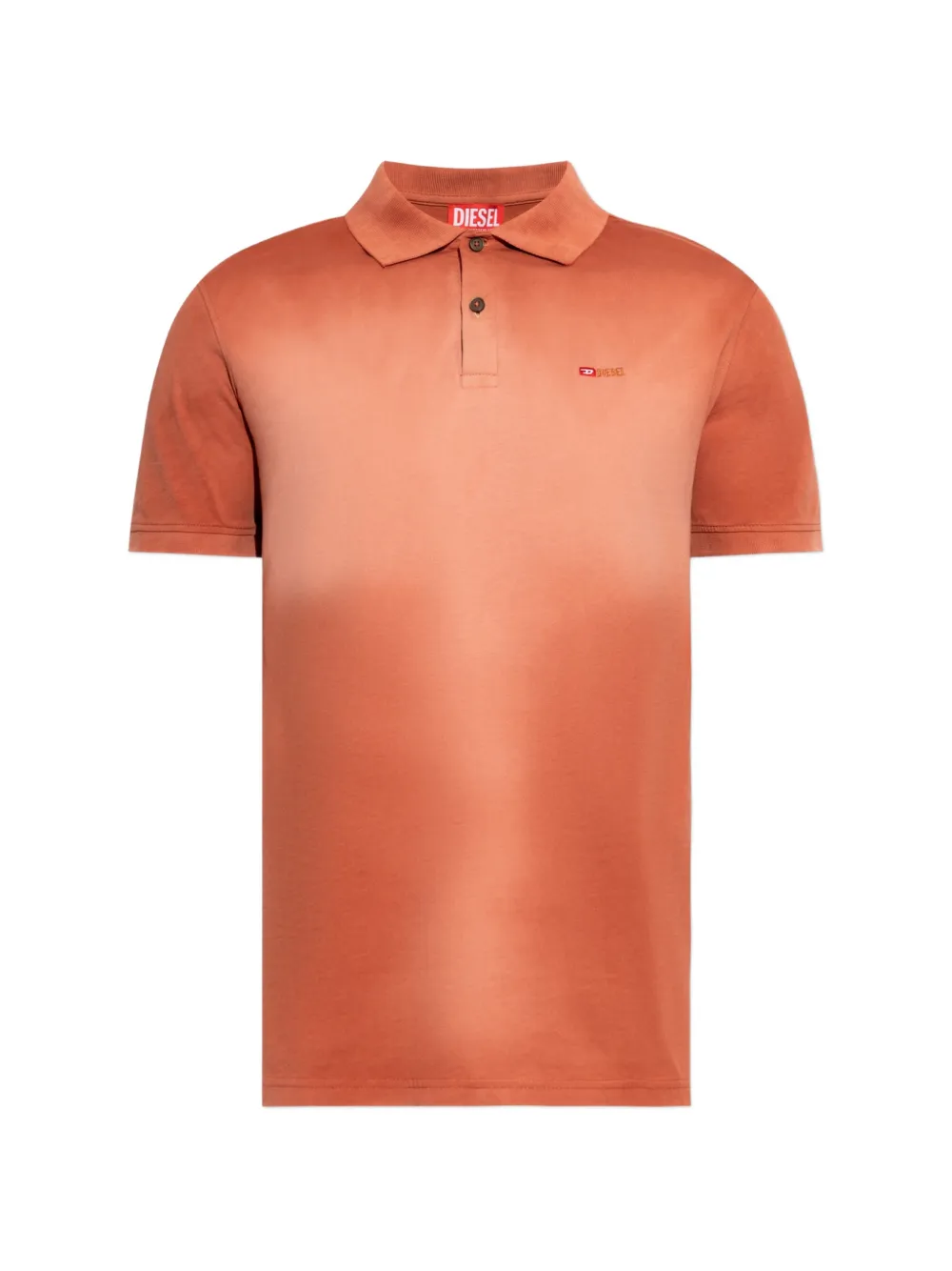 Diesel T-REJUST-R3 logo-embroidered polo shirt - Arancione
