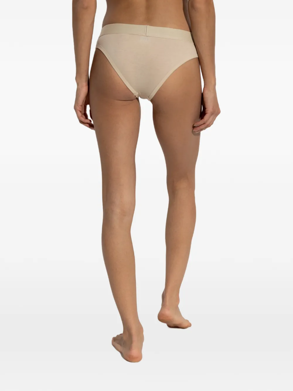 Diesel Drie Fig katoenen slips met logoband Beige