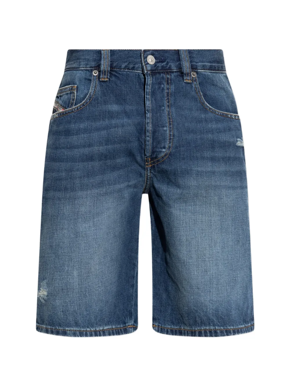 Diesel button-fastening denim shorts - Blau