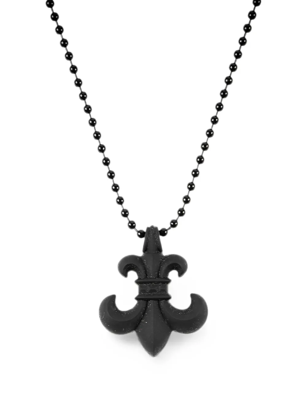 Chrome Hearts BS Fleur ball-chain pendant necklace - Nero