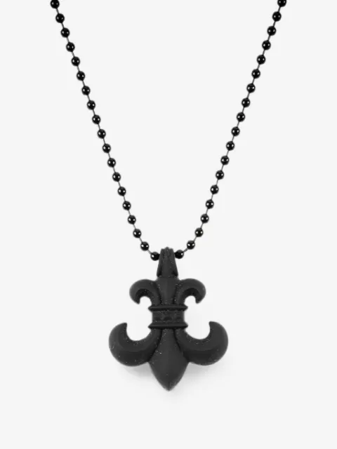 Chrome Hearts BS Fleur ball-chain pendant necklace