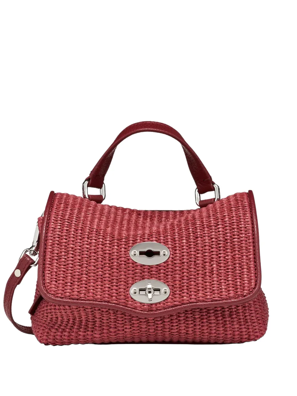 Zanellato mini Postina Baby wicker shoulder bag - Rosso