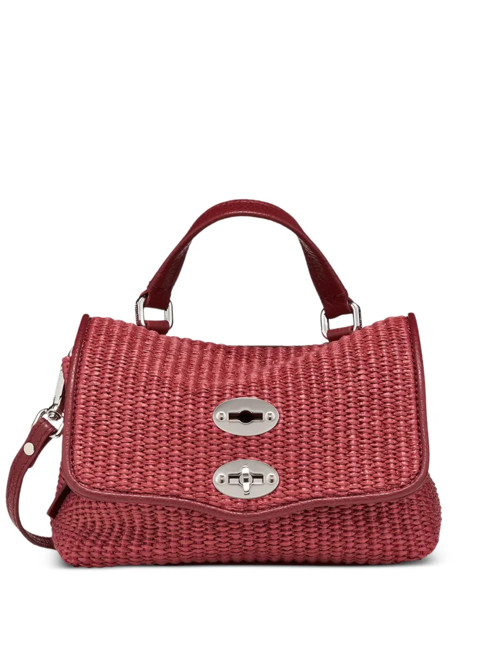 Zanellato mini Postina Baby wicker shoulder bag - Rosso