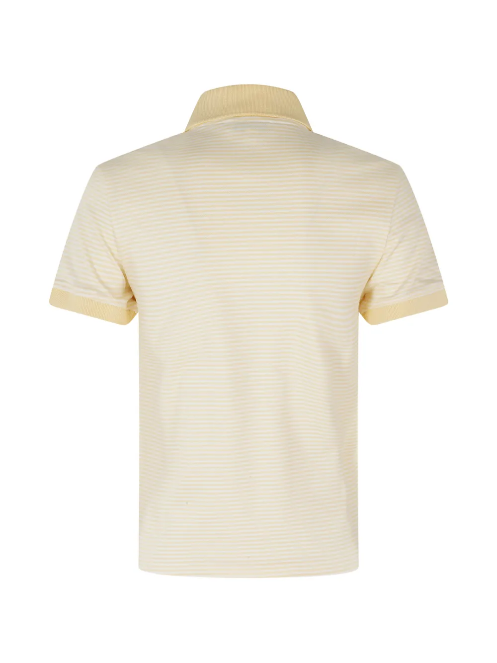 Sporty & Rich Gestreept poloshirt met borduurwerk Geel