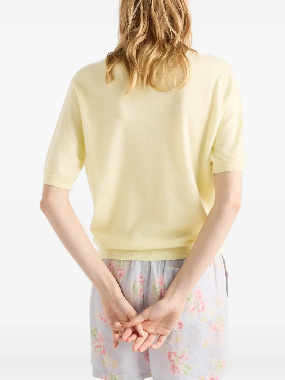 Prada Kasjmier T-shirt Geel