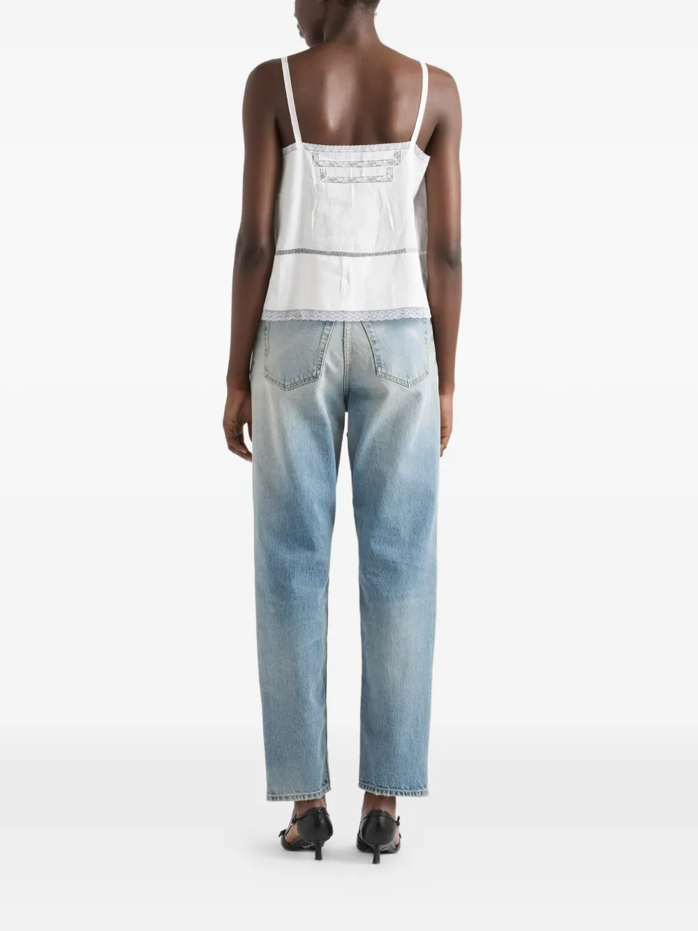  Prada Top De Lino - Blanco 
