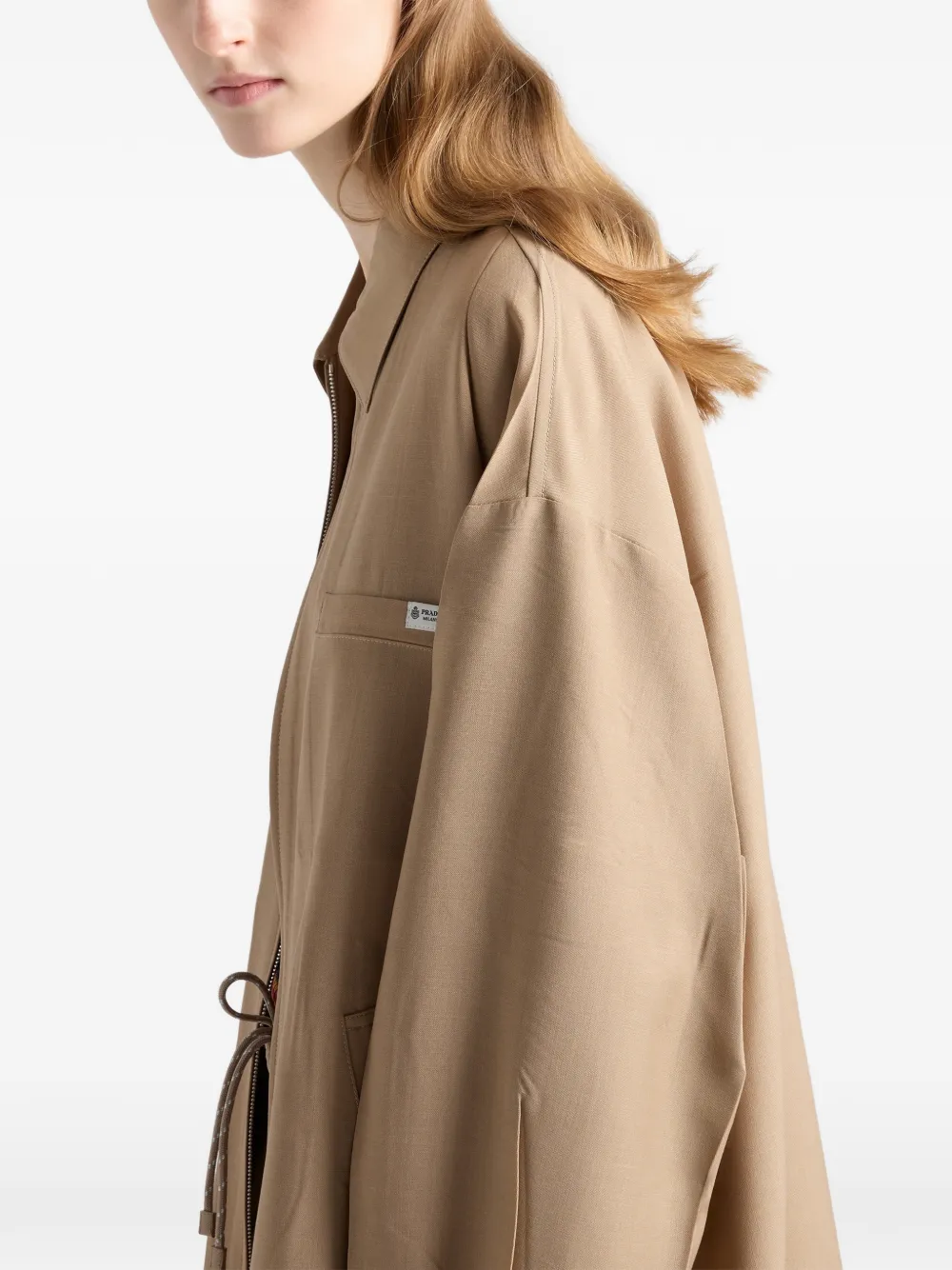Prada Mohair wollen jack Bruin