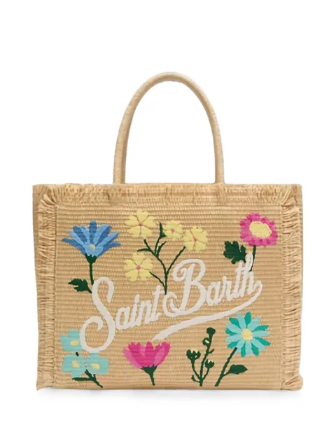 MC2 Saint Barth Vanity floral-embroidered tote bag