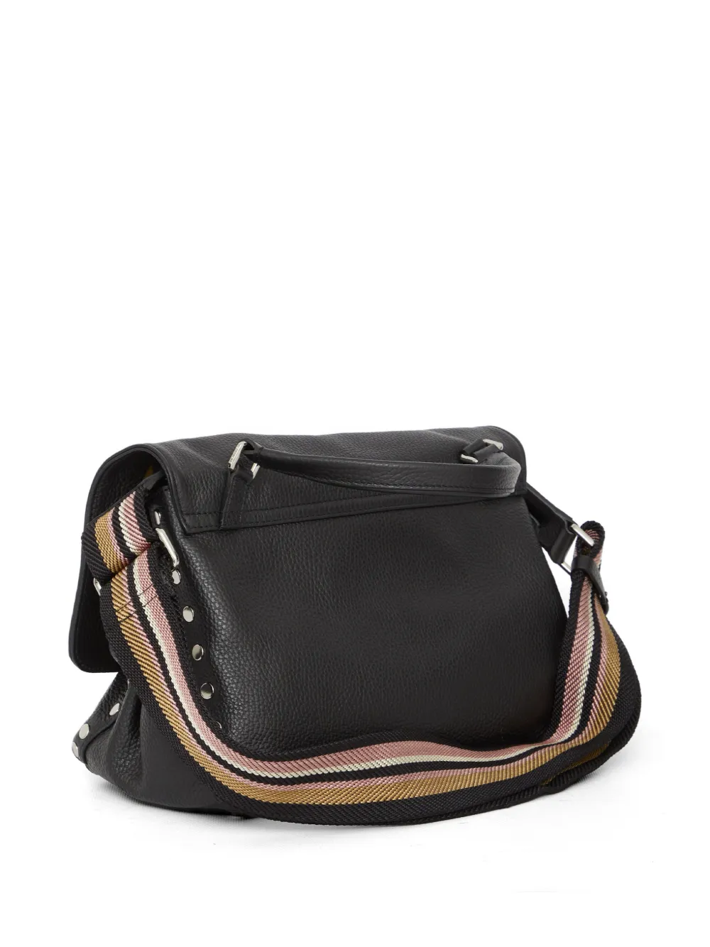 Zanellato Kleine Postina leren shopper Zwart