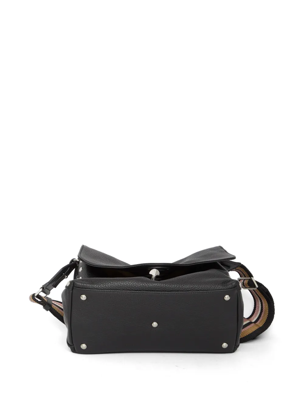 Zanellato Kleine Postina leren shopper Zwart