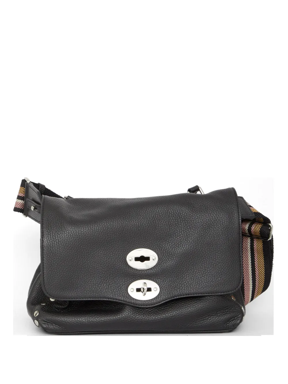 Zanellato small Postina grained-leather tote bag - Nero