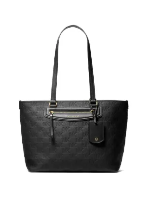 Michael Kors Bolsa De Ombro Com Zíper e Alça Dupla | Preto