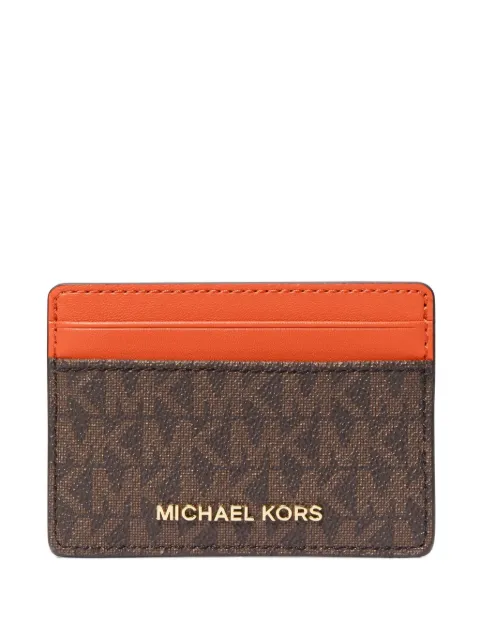 Michael Michael Kors Porta-cartões Jet Set monogramado