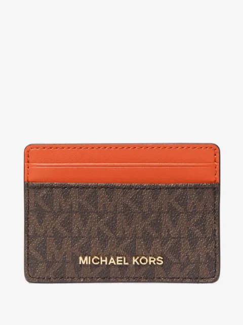 Michael Michael Kors Porta-cartões Jet Set monogramado