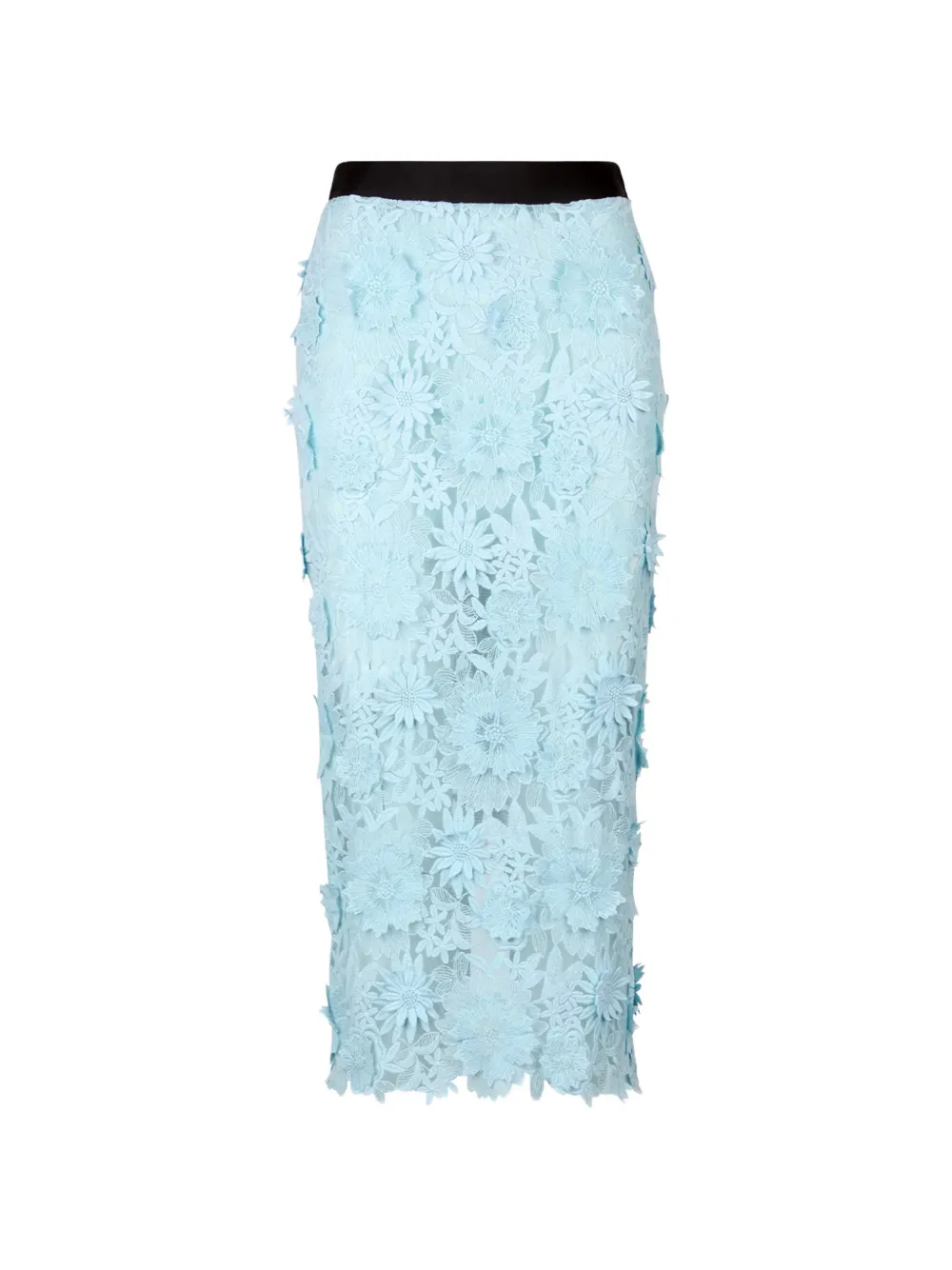 Smythe appliqué pencil skirt - Blu