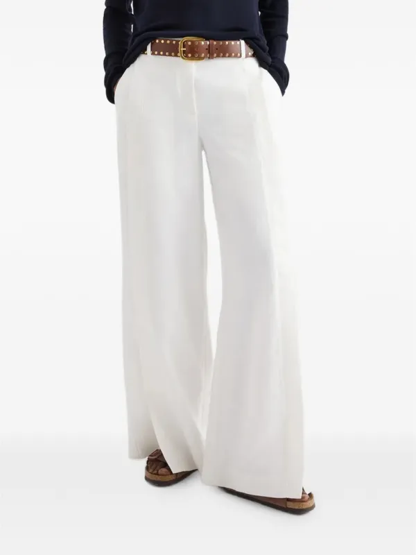 Twp Taite Wide-leg Trousers in White
